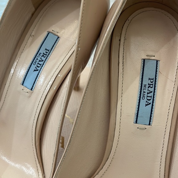 PRADA Pumps size 39.5 Calzature Donna, Vernice Basic, Cipria/Nude - Picture 16 of 17